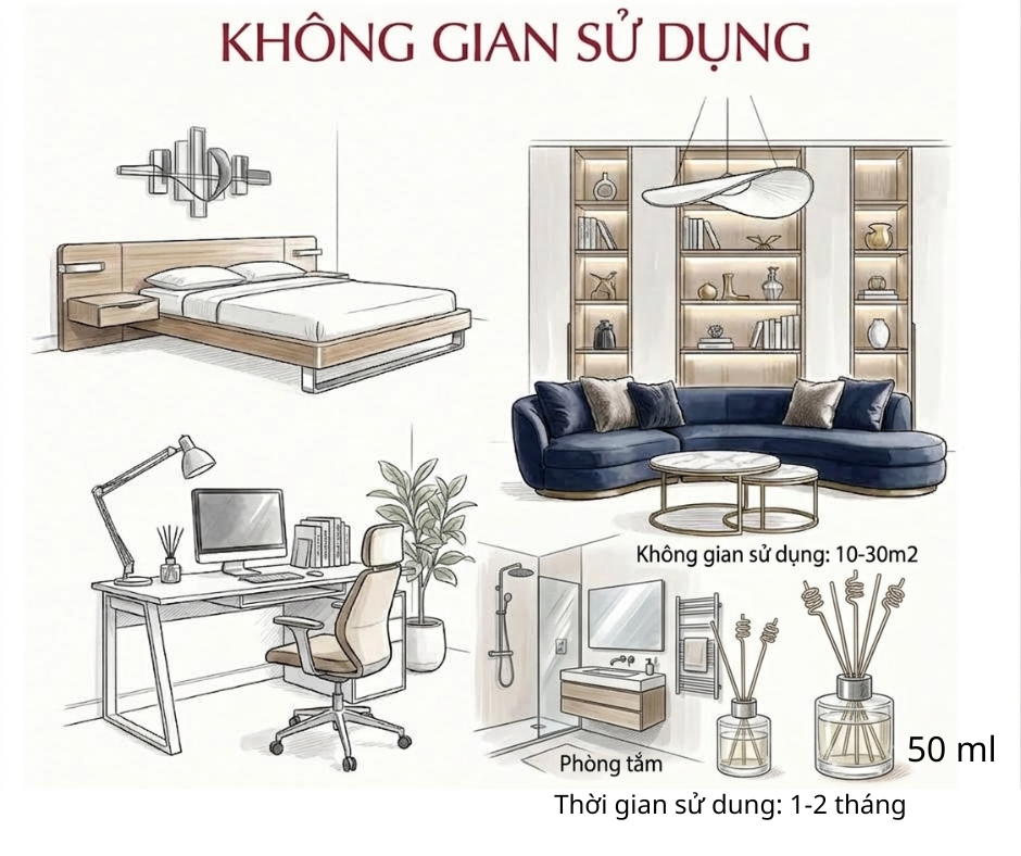 Tinh Dầu Tán Hương GOLDEN HARVEST - Hương hoa & trái cây.